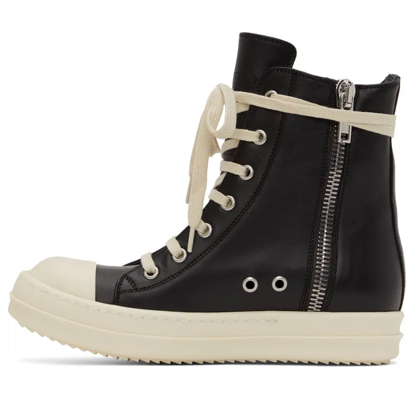 Rick Owens Black Strobe Sneakers (RP02B6890 LPO) (3)