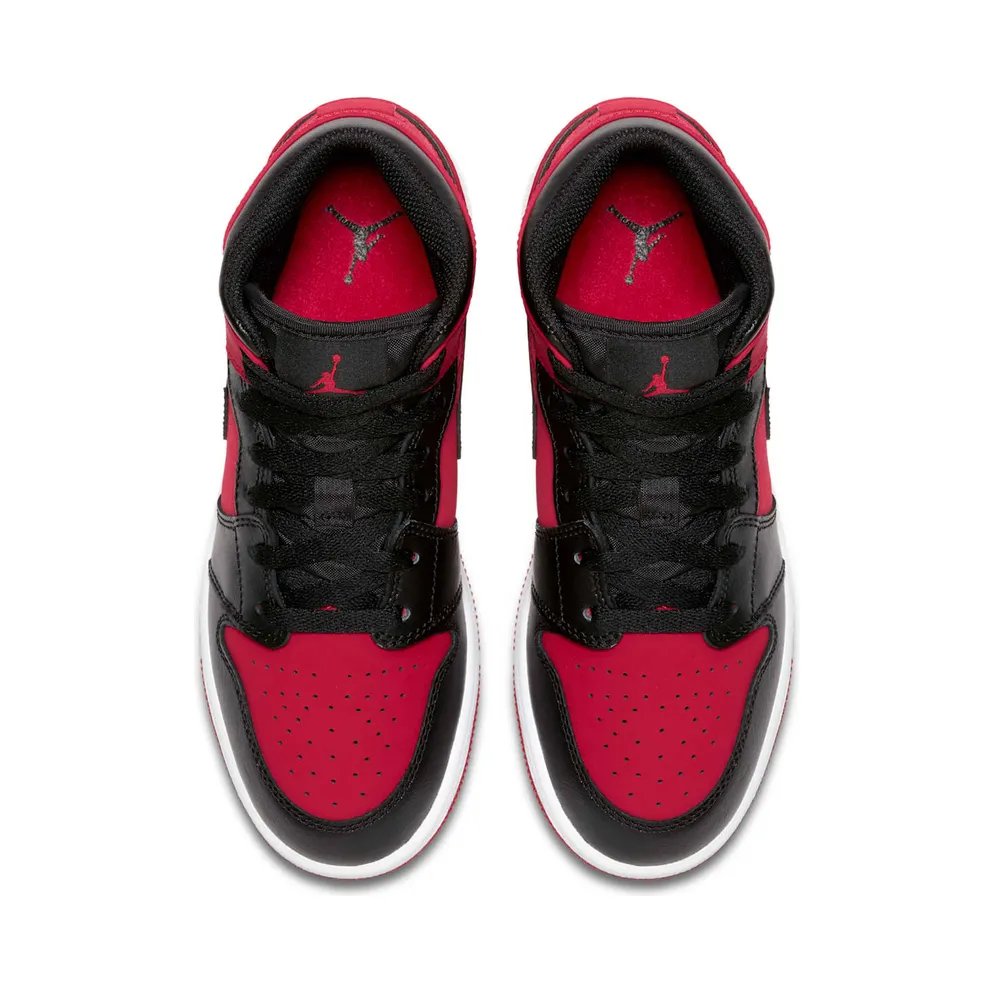 Jordan 1 Mid Gym Red Black Gym Red/Black-White (554724-610)
