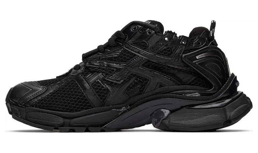 Balenciaga Black Monocolor Runner Sneakers (656063 W3RA1) (3)