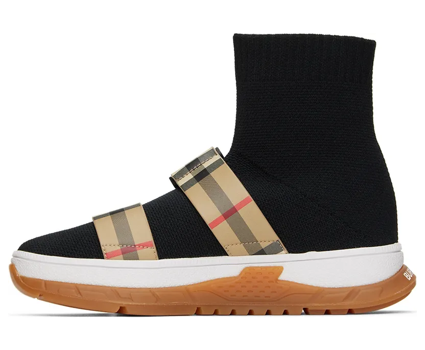 Burberry Kids Buckled Strap Union Sock Sneakers (8041008) (3)
