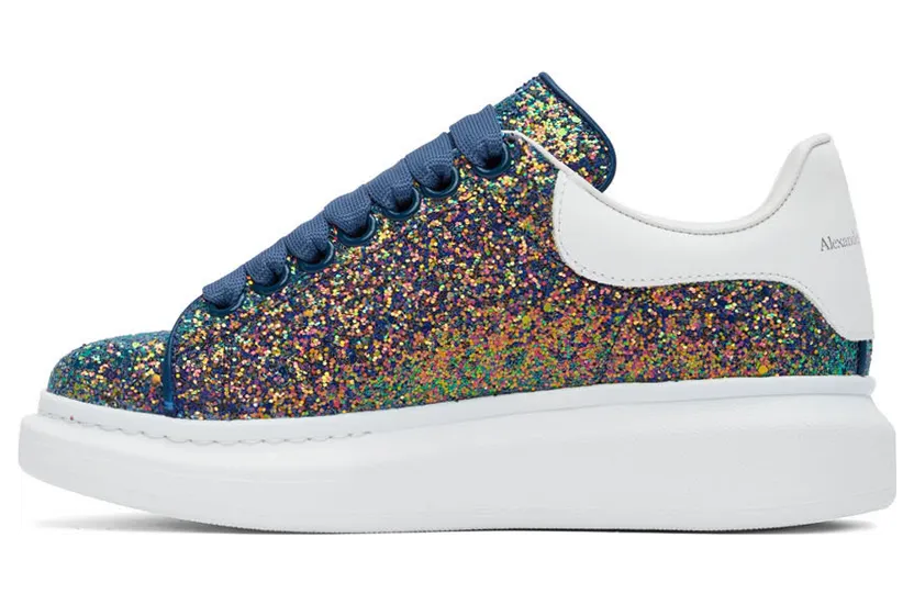 Alexander McQueen Blue & Pink Oversized Sneakers (558944W4MC2) (3)