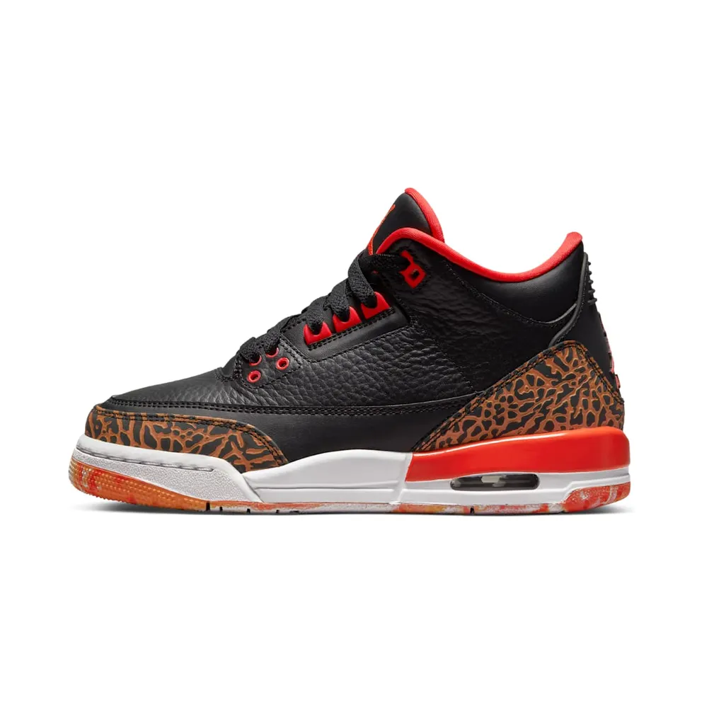 Air Jordan 3 Retro Black Team Orange (GS) (441140-088)