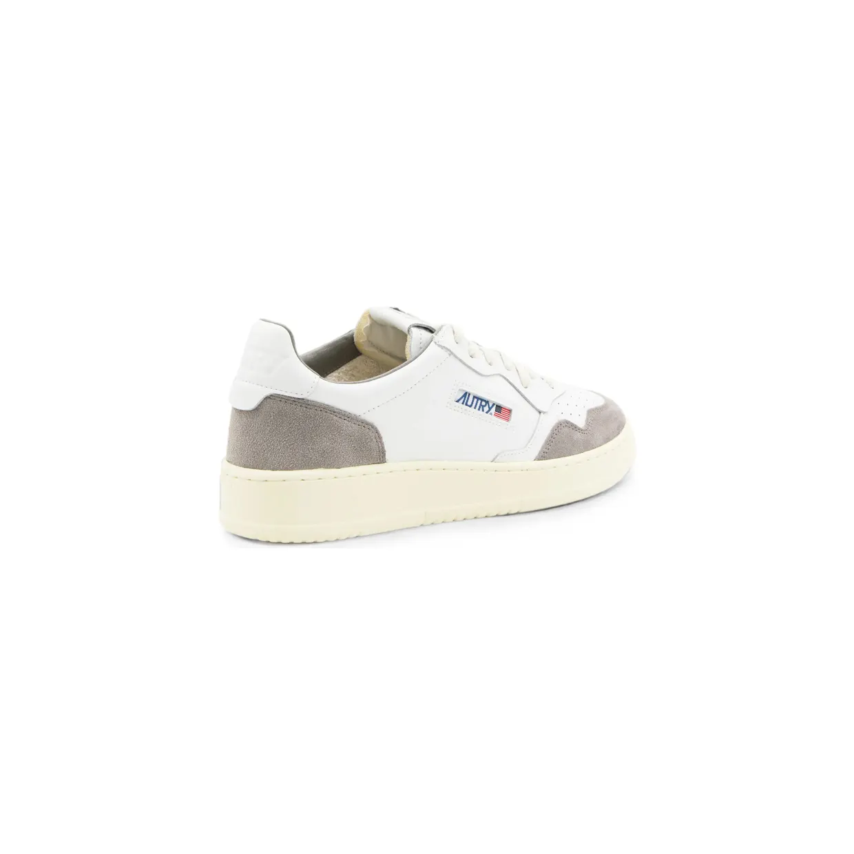 Autry Medalist Suede-panelled Perforated “White/Grey” (AULM FT15) (3)