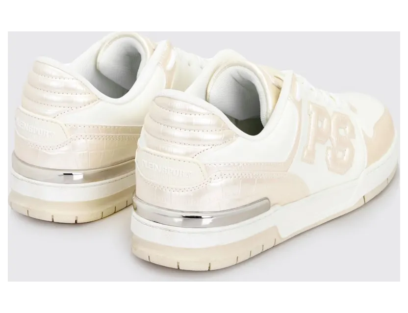 Plein Sport Crocodile Print Leather Sneakers Bianco 4 (SAFSUSC0934SLE004N01OF) (2)