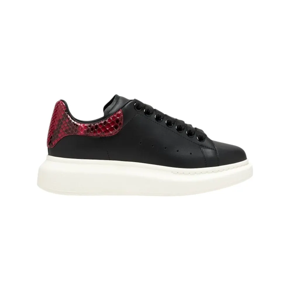 Alexander McQueen Oversized Black Red Python Print (817533WLAAH1045)