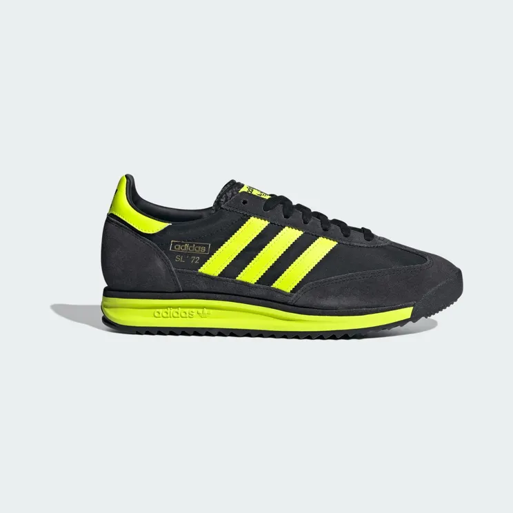 Adidas SL 72 RS “Core Black / Solar Yellow / Gold Metallic” (IG4647)