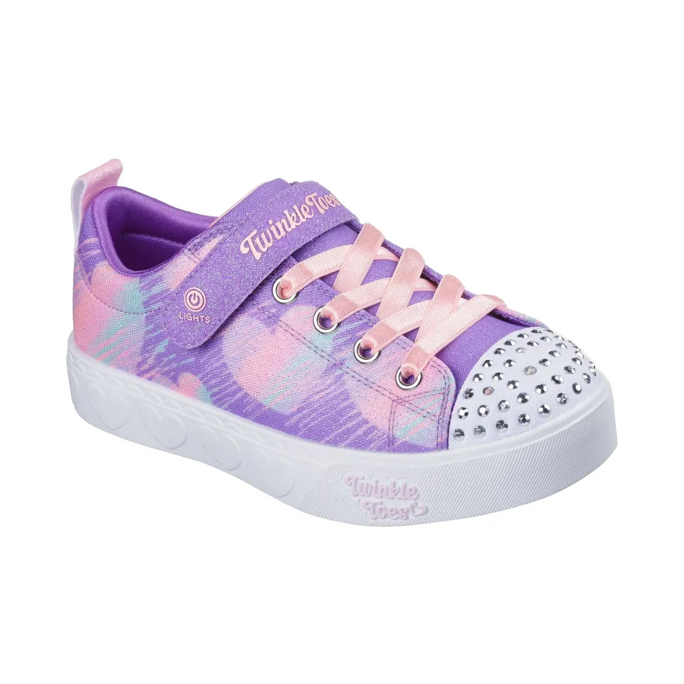 Skechers Twinkle Toes: Heart Steps – Heart Sketch Sneaker Purper