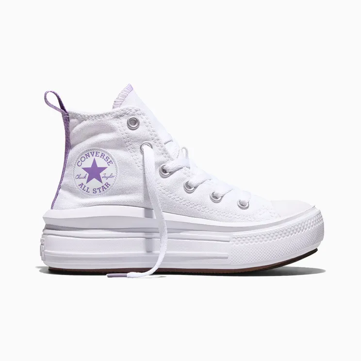 Converse Chuck Taylor All Star Move Platform Wit/pixel Purple/wit