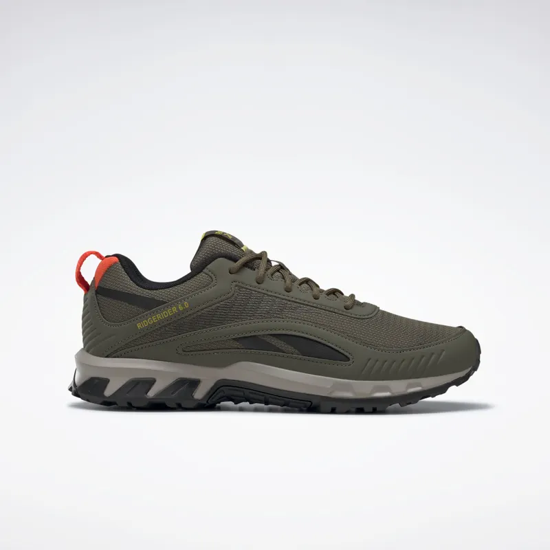 Reebok Ridgerider 6 Schoenen Army Green / Core Black / Dynamic Red