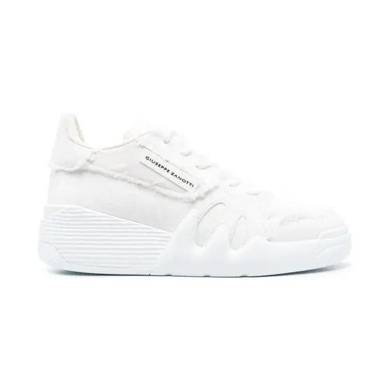 Giuseppe Zanotti Talon met franje afwerking “White” (RS30017)