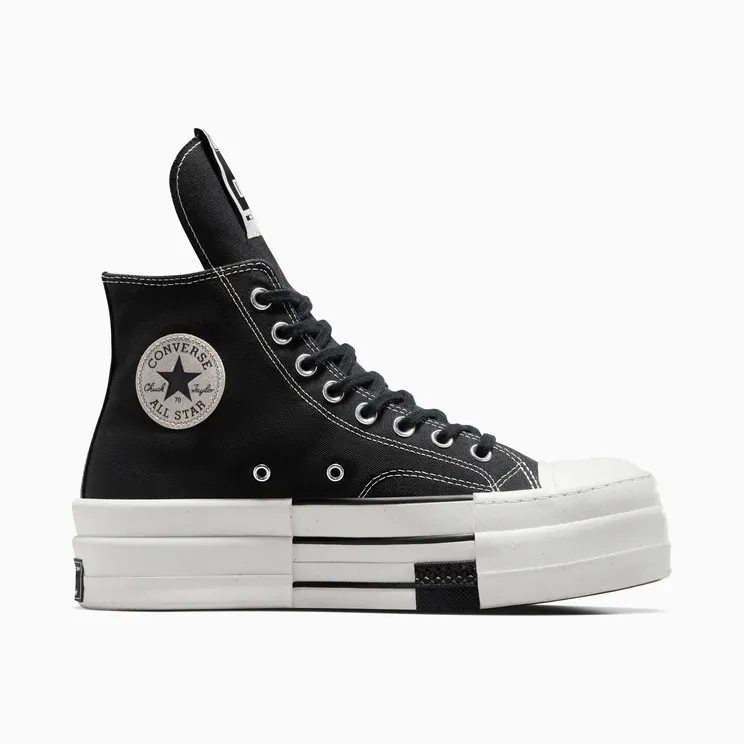 Converse DRKSHDW Chuck Taylor All Star DBL DRKSTAR Hi Rick Owens DRKSTAR Black (A04954C)