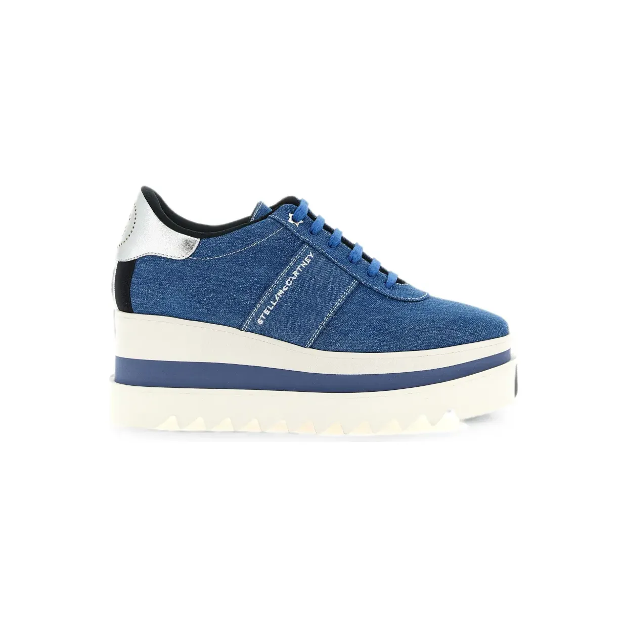 Stella McCartney Sneakelyse met plateauzool “Blue” (810757E00337)