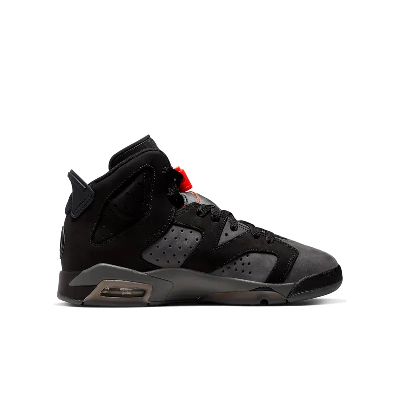 Jordan 6 Retro PSG Paris Saint-Germain (GS) Iron Grey/Infrared 23-Black (CN1078-001)