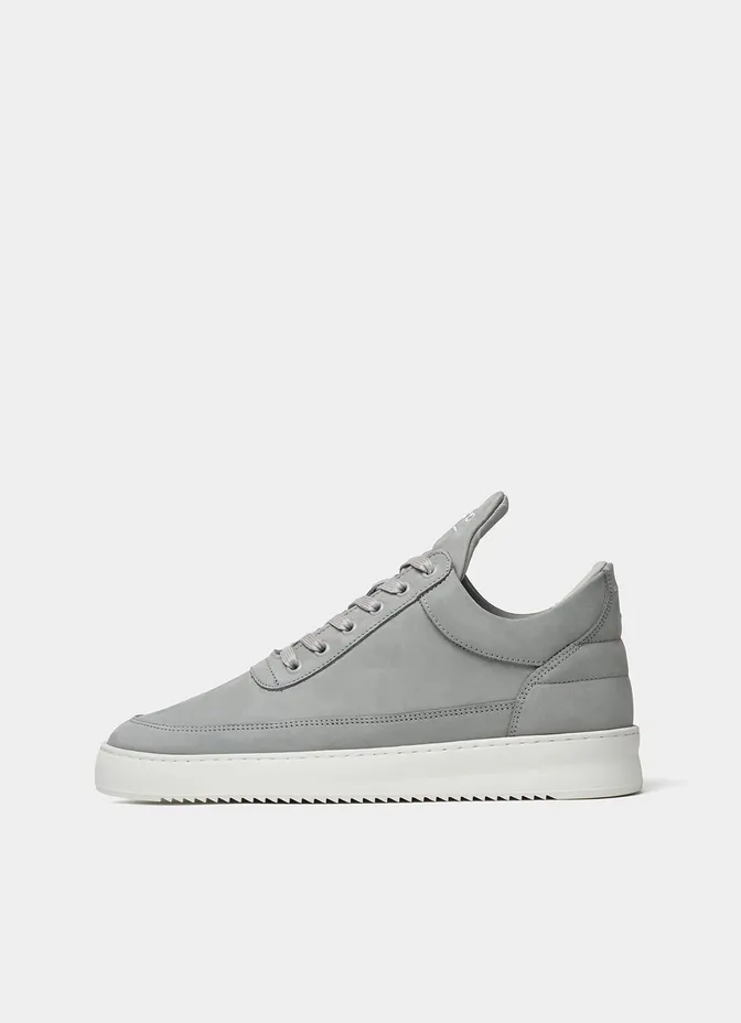 Filling Pieces Low Top Ripple Nubuck Cement Grey (2)