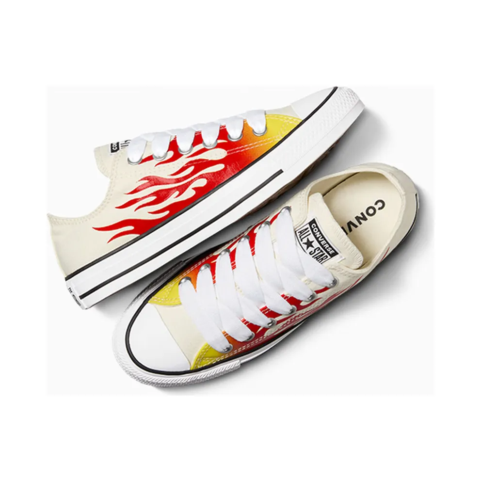 Converse Chuck Taylor All Star Flames Egret/enamel Red/fresh Yellow – “Meerkleurig” (A09889C)