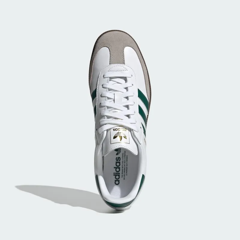 Adidas Samba OG Cloud White / Collegiate Green / Clear Granite (JH8797)