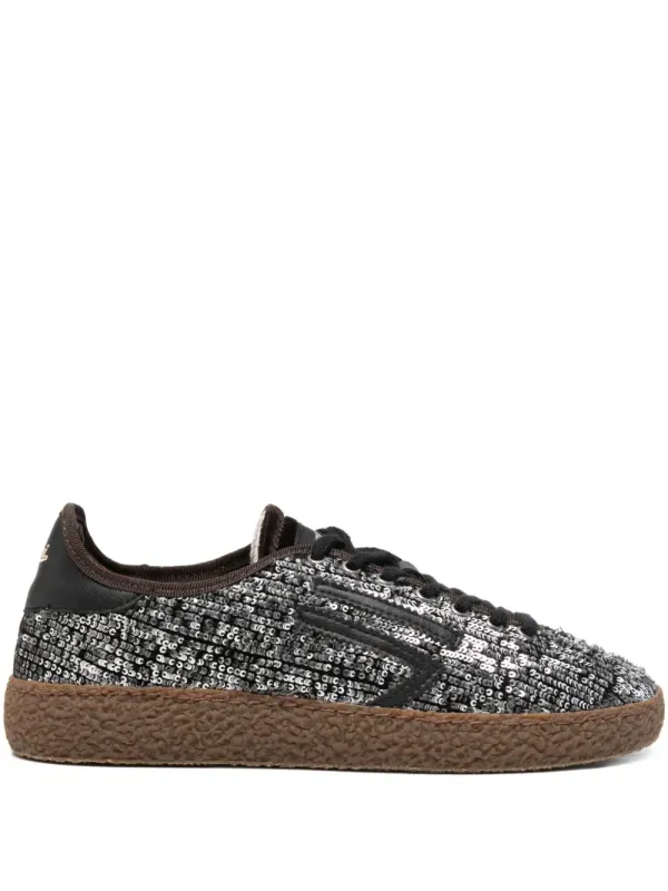 Puraai Lace-up Shoes mit Pailletten – Black (PU601X017)