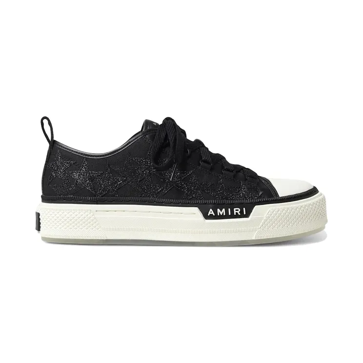 AMIRI Stars Court Low Black Glitter (AW23MFS006-001)