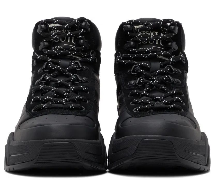 Versace Jeans Couture Black Logo Stargaze Sneakers (E71YA3SF1 EZP001) (2)