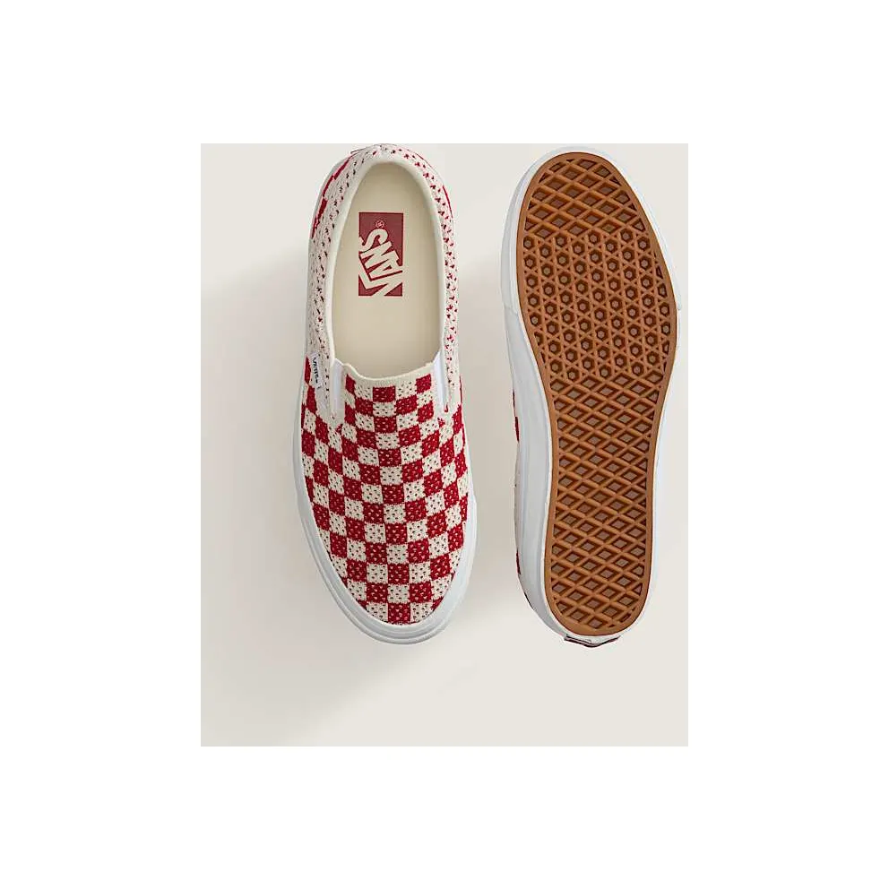 Vans LX Classic Slip-On 98 “EK Checkerboard Red Marshmallow” (VN000EG1CIS)