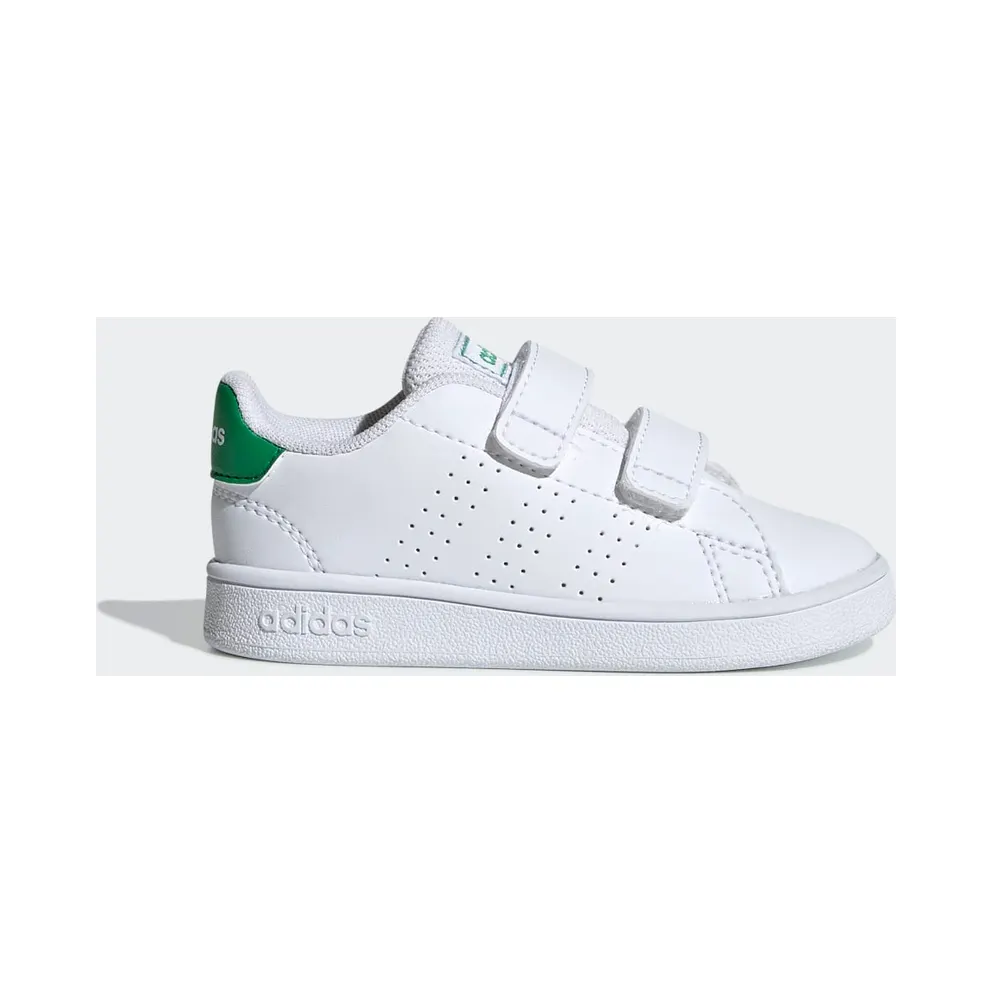 adidas Advantage Schuh Cloud White / Green / Grey Two (EF0301)