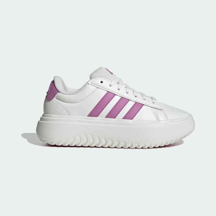 adidas Grand Court Platform Core White Preloved Purple (IH2423)
