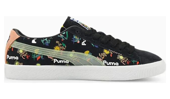 Puma Suede VTG bedrukte Wit/Roze/Zwart (384253-01)