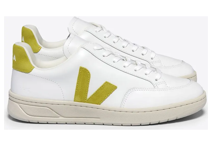 VEJA V12 Chromefree Sneakers aus Leder – Weiß (XD0203677)