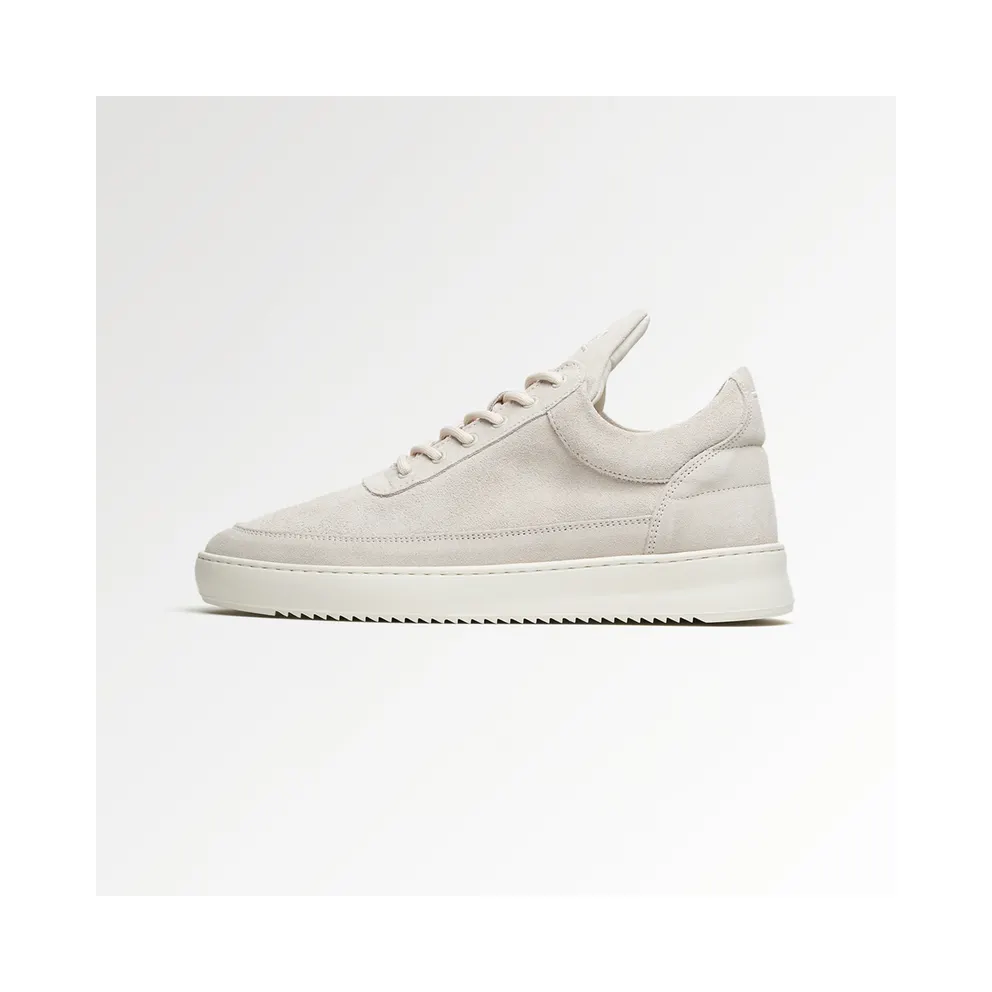 Filling Pieces Low Top Suede Organic Off White