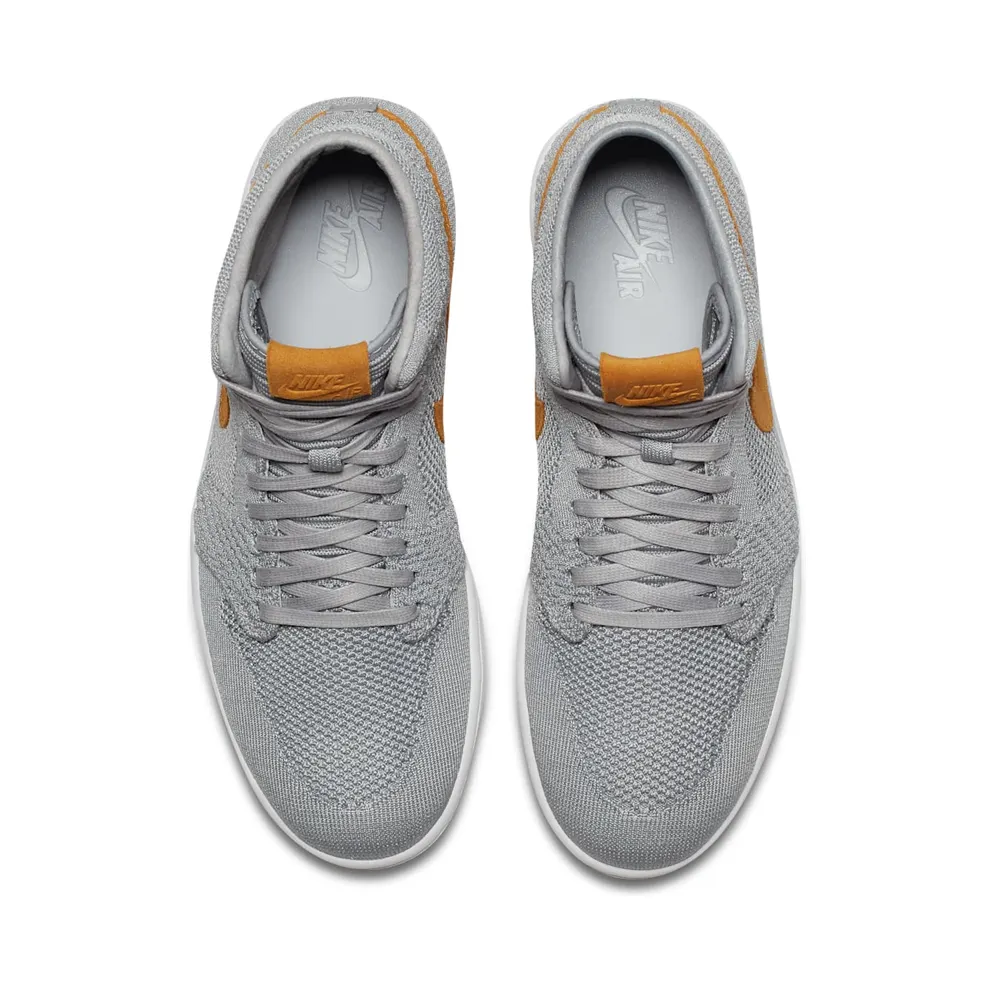 Air Jordan Nike AJ I 1 Retro High Flyknit Wolf Grey (2017) (919704-025)