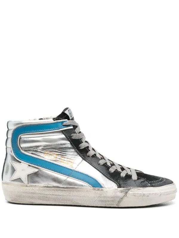 Golden Goose Slide High-Top-Sneakers – Weiß (GWF00115F003130)