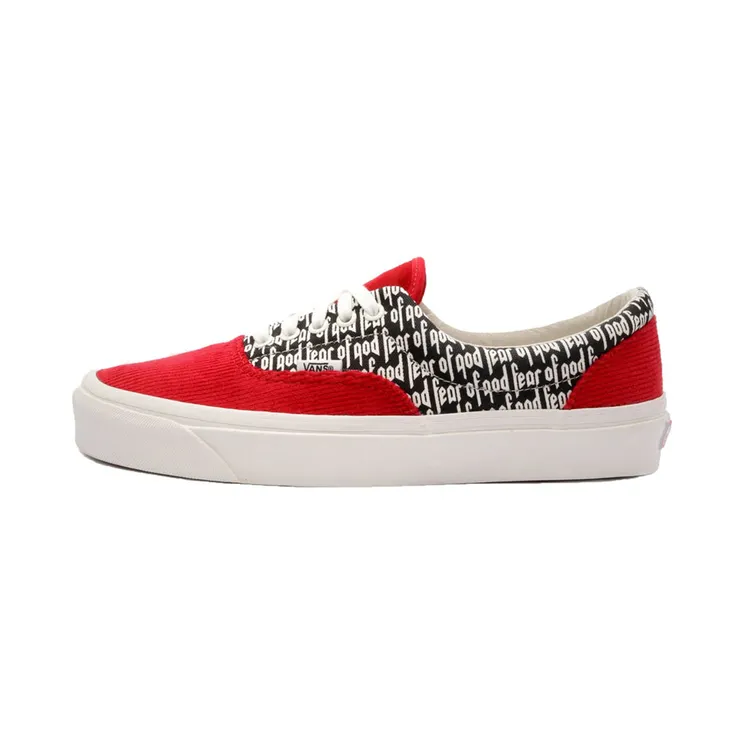 Vans Fear of God x Era 95 DX ‘Collection 2 Red’ Red/Corduroy/Print (VN0A3MQ5PZQ)