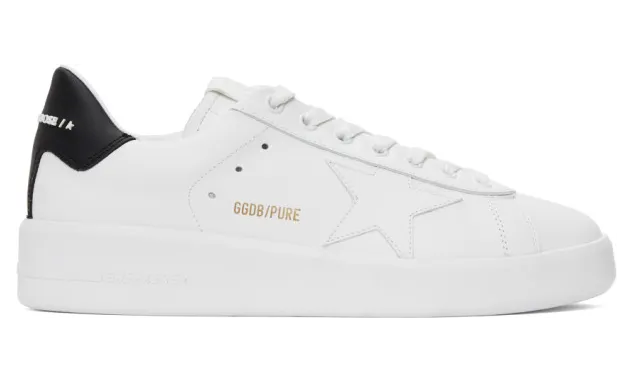 Golden Goose White and Black Pure Star Sneakers (GMF00197.F000537.102)