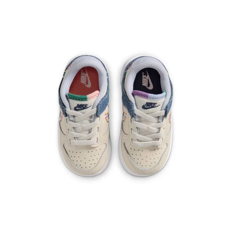 Nike Dunk Low TD “Soft Pearl / Blue Denim / Midnight Navy / Multicolor” (IR1827-022)