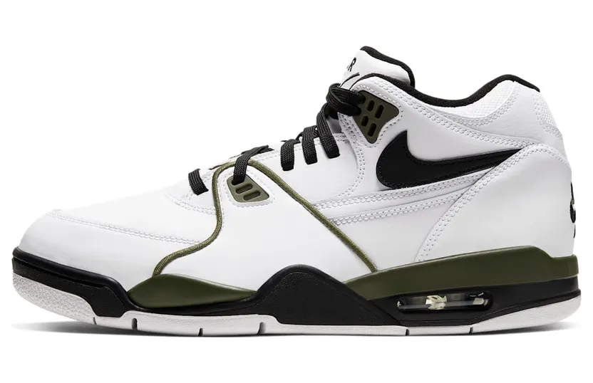 Nike Air Flight 89 White / Black / Medium Olive (CJ5390-101)