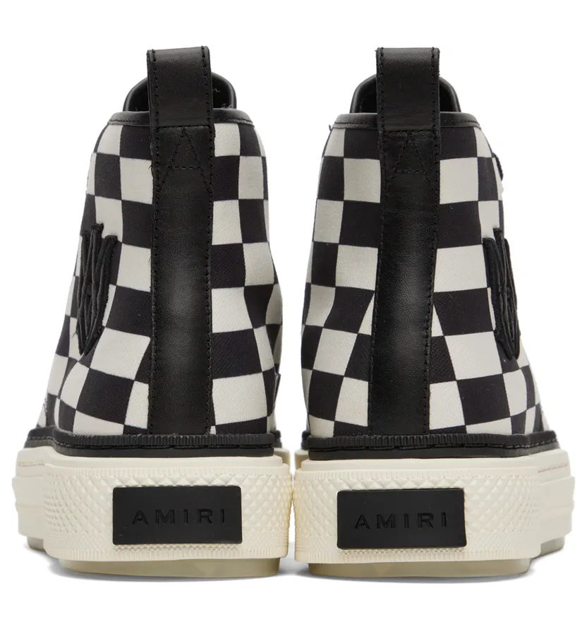 AMIRI Black & White M.A. Court Hi Sneakers (AW22MFS010) (2)