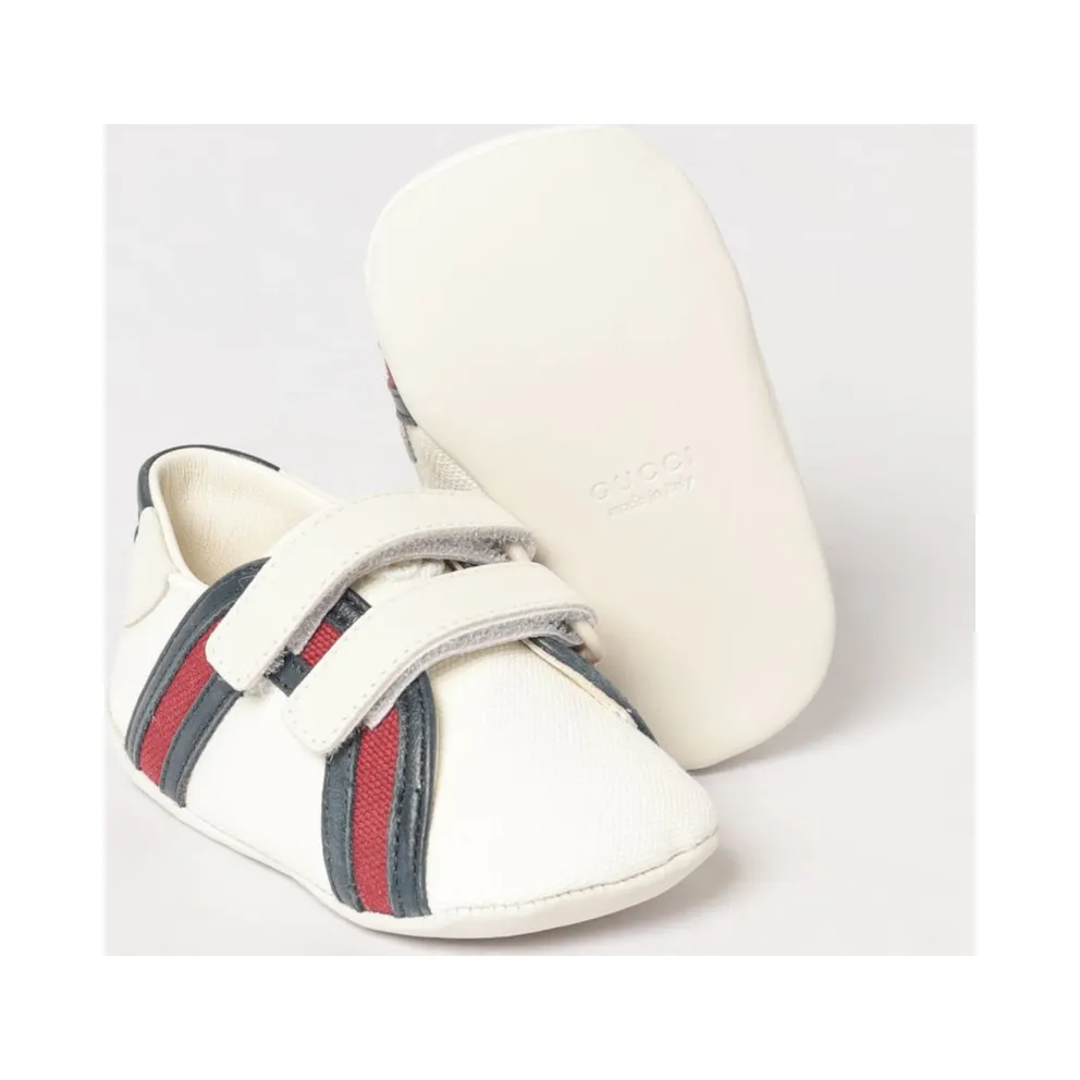 Gucci Web in Canvas and Leather White (856586FAFMZ9161)