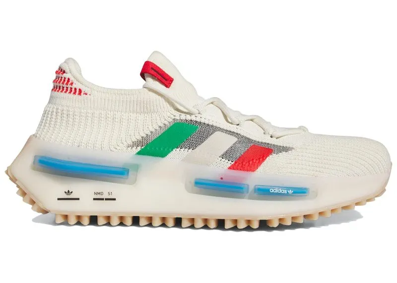 adidas NMD S1 Cream White Red Green (ID7957)