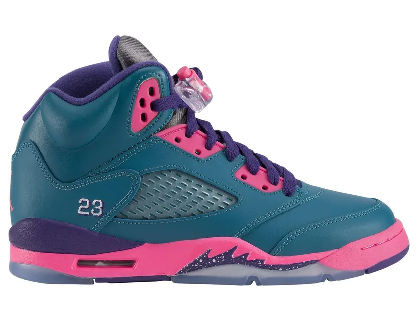 Air Jordan 5 Retro GS Tropical Teal Pink Purple (440892-307)