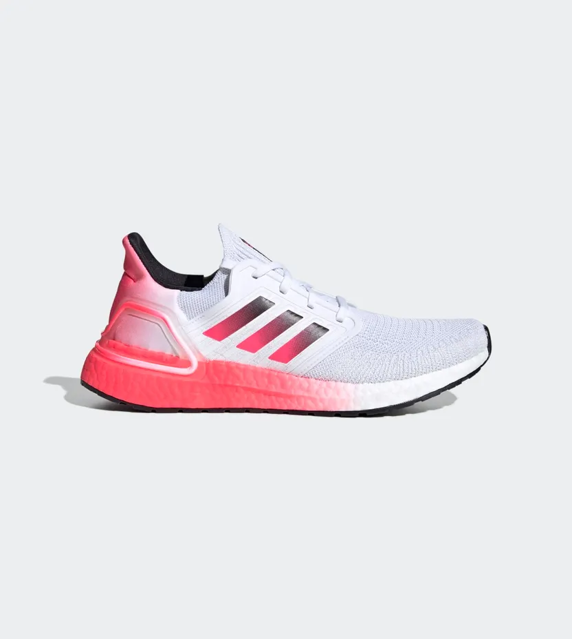 Adidas UltraBoost 20 ‘Pink Gradient’ Cloud White/Core Black/Signal Pink (EG5177)