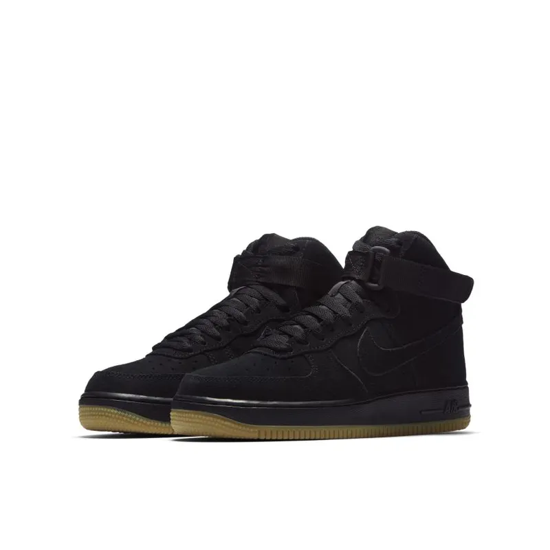 Nike Air Force 1 High Suede Black Gum (GS) Black/Gum Light Brown-Black (807617-002)