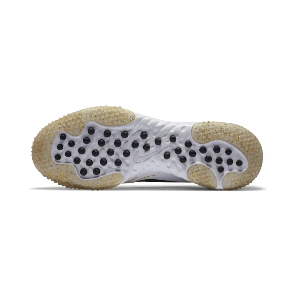 Nike Alpha Huarache Elite 3 Turf Premium White Metallic Vivid Gold White/Metallic Vivid Gold/Black (CV3561-101)