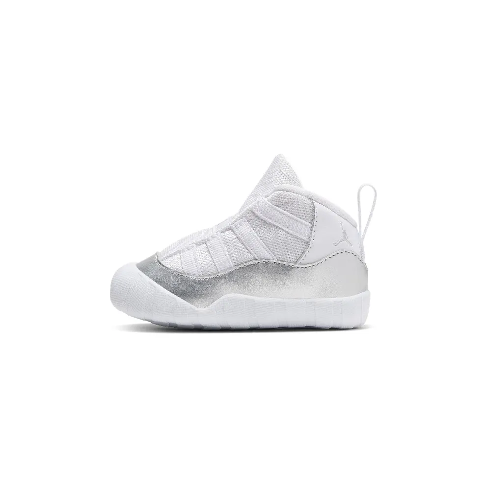 Jordan 11 Crib Bootie White Platinum (I) White/Metallic Platinum-White (CI6165-100)