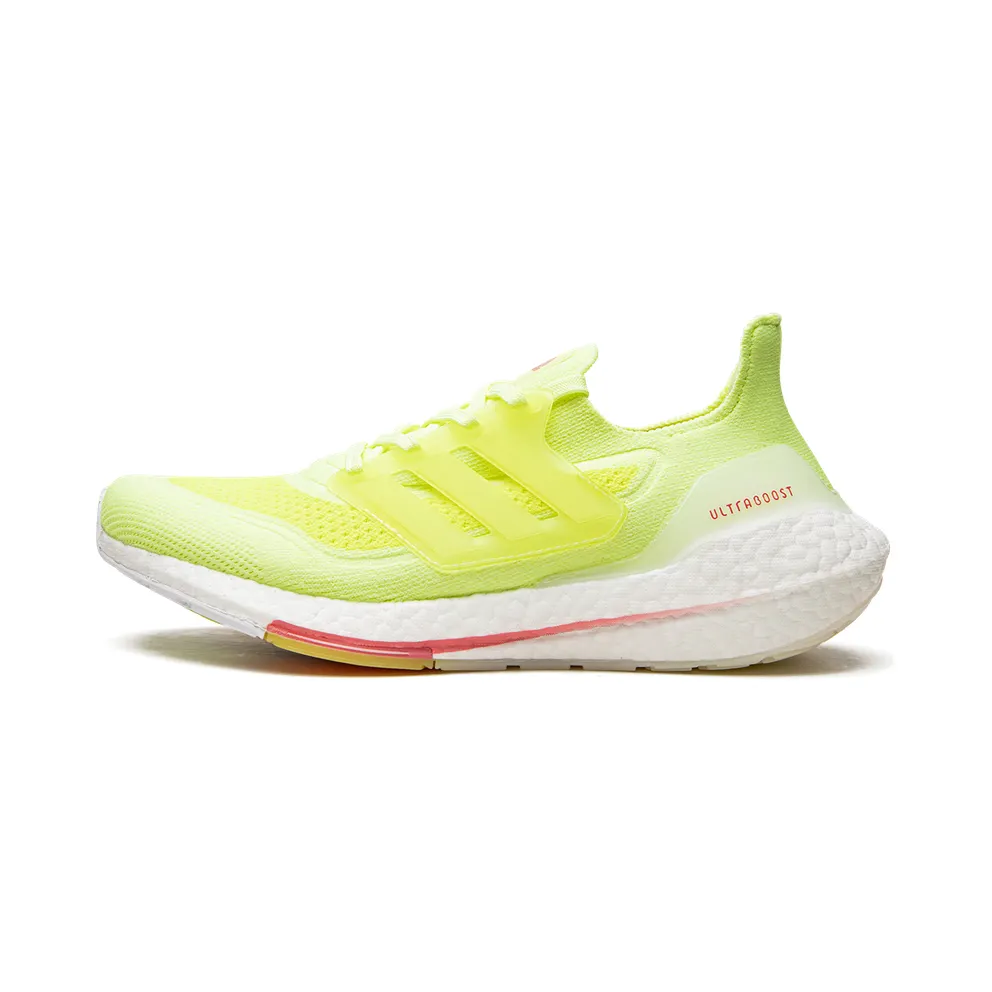 adidas Ultraboost 21 Laufschuh Hi-Res Yellow / Cloud White / Hazy Rose (FY0398)