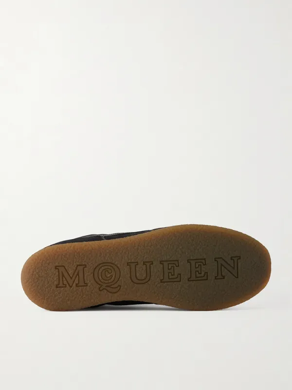 Mcqueen EC1 Nylon, Suede and Leather Sneakers Black (854015WIAJN) (3)