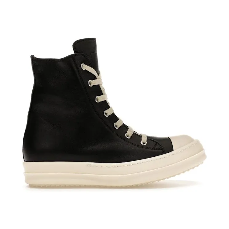 Rick Owens Hollywood High Black Milk Leather (RP02E4890 LCO 911)