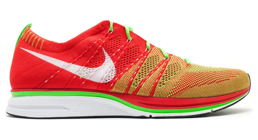 Nike Flyknit Trainer+ University Red Electric Green