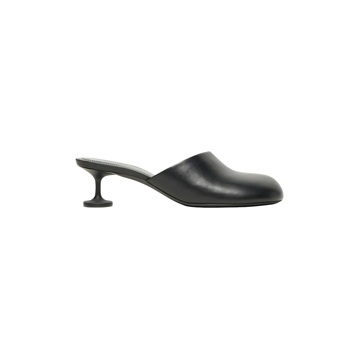 Balenciaga Lady 50mm Mule Blacker Leather (701921WBCR01000)