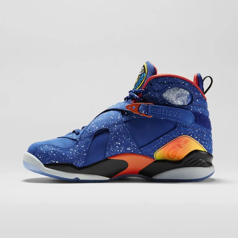 Jordan  8 Retro Doernbecher Hyper Blue-Electro Orange-Black (729893-480)