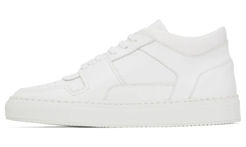 Common Projects White Decades Mid Sneakers (6088) (3)